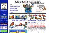 Desktop Screenshot of kylesbouncerentals.com